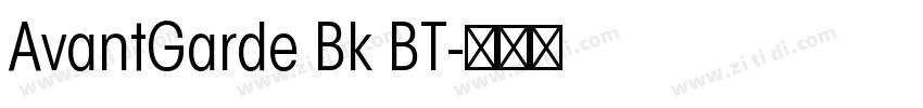 AvantGarde Bk BT字体转换